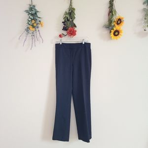 Navy blue high waisted trousers, size 6P